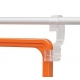 Большой пластиковый крючок для подвешивания рамок на трубу Прозрачный