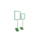 Cтойка рамки с пластиковым зеленым основанием 500-1000 мм рамка формата А4 цвет Зелёный
