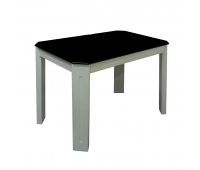 Кухонний стіл ДКС-Модерн Корал 1050х650х750 мм чорний+білий Заливка