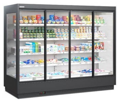 Витрина холодильная Modern-Exp COOLES Deck L-1250 W-1000 H-2075 с распашными дверьми, R404/507
