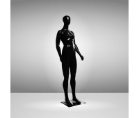 JSF-WOВ84-1 Манекен жіночий чорний безликий