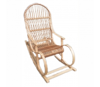 Кресло-качалка из плетеной лозы