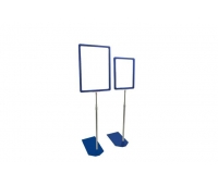 Cтойка рамки с пластиковым синим основанием 300-500 мм рамка формата А5 цвет Прозрачный