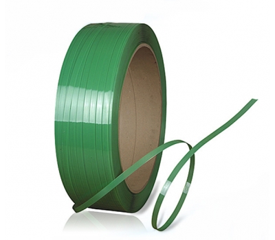 Стрічка пакувальна поліпропіленова зелена 16 мм х 0.8 мм