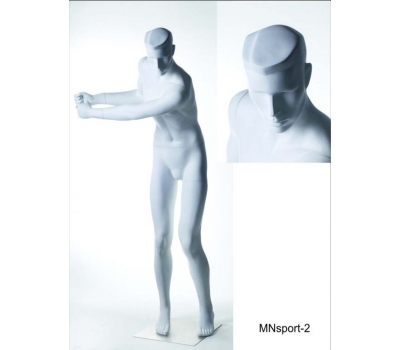 MNSport-2 Mannequin alb masculin