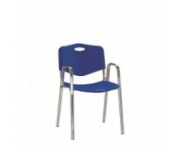 Scaun cu scaun din plastic ISO W PLAST CHROM