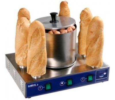 Апарат приготування хот-догів (штирьовий принцип)