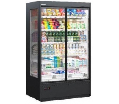 Витрина холодильная с раздвижными дверьми Modern-Exp COOLES SlimDeck L937 W660 H2100 выносной агрегат R404/507