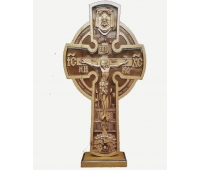 Cruce sculptată (cu cerc) D pe suport 320x170