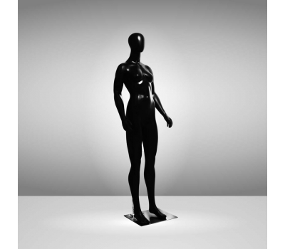 JSF-WOВ84-1 Манекен женский чёрный безликий