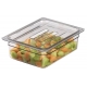 Capac plat cu un mâner din policarbonat transparent pentru recipiente gastronome Cambro GN 1/1 (530x325 mm) culoare