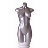 Torso feminin T-BR04, argintiu (fără piedestal)