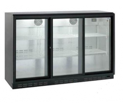 Барный холодильный шкаф HURAKAN HKN-GXDB315-SL