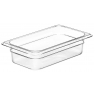 Recipient Gastronorm Cambro GN 1/4 (265х162 mm) din policarbonat h = 65 mm culoare Transparent