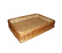 Лоток-корзина из лозы для хлеба В10х45х45 см