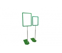 Cтойка рамки с пластиковым зеленым основанием 500-1000 мм рамка формата А4 цвет Зелёный