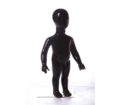 CHD- 9 Манекен детский безликий черный глянец