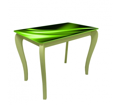 Кухонний стіл ДКС-Класік Корал 1050х650х750 мм зелений Фотодрук