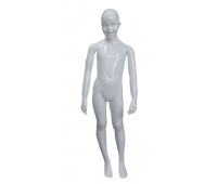 Kid-10wg Mannequin pentru copii alb lucios 122cm