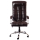 Офисное кресло Атлант Хром Коричневое Titan Dark Brown
