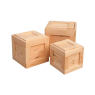 Set de lăzi cubice naturale