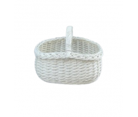 Пасхальная корзина белая 37×30 см, глубина 18 см