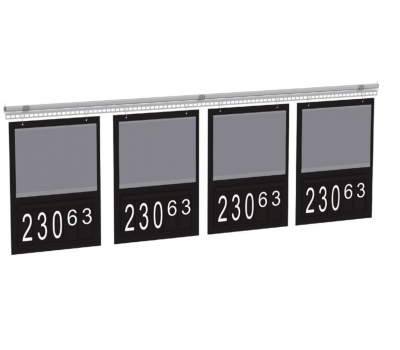 Підвісна система Fixline з перфорованим профілем 1 метр з чорними касетами цін