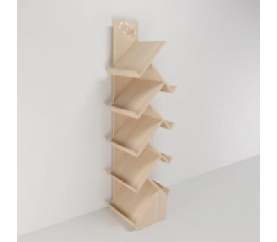 Стеллаж с наклонными полками для полиграфии