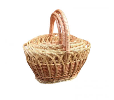 Набор светлых пасхальных «удлинённых» корзин из 4 шт.