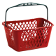 Coș de cumpărături cu mâner, 33 litri, Italia, culoare Tyko Roșu