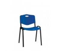 Scaun cu spătar din plastic și scaun ISO PLAST BLACK
