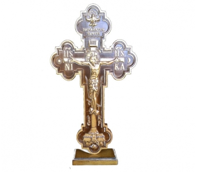 Хрест різьблений (фігурний) RUM на підставці 420x210