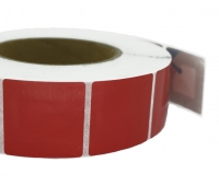 Защитная этикетка для заморозки радиочастотная, 40X40 мм, 1000 шт (красная)