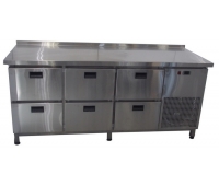 Стіл холодильний з ящиками СХ6Ш1Б-Н-Т (1860/700/850)