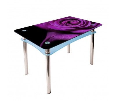 Кухонний стіл Абрис Корал 1000x600x750 мм фіолетовий фотодрук