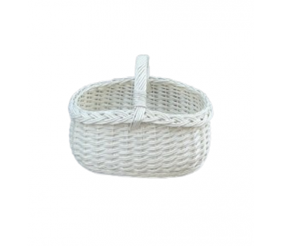 Пасхальная корзина белая 37×30 см, глубина 18 см