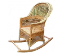 Крісло-качалка плетене з лози