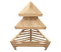 Угловой деревянный стеллаж для хлеба EM-02.205.000 СБ