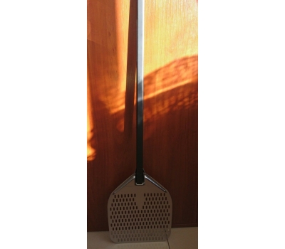 Перфорированная лопата для пиццы 31х35 см, металлическая ручка, длиной 142 см