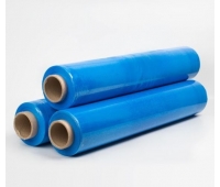 Folie elastică colorată în albastru (3,2 kg.x 50 cm., 23 microni.)