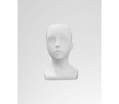 JLB-1 Голова дитячого манекена абстрактні біла матова