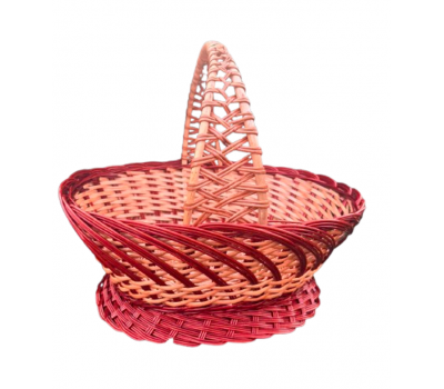 Пасхальная корзина белая 38-40 см, ширина 30 см