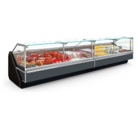 Витрина холодильная Modern-Exp QuadroStream W-1100 L-937 открытое стекло, доп объем