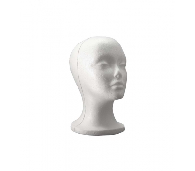 70010 / B Голова жіноча біла, пінополістирол