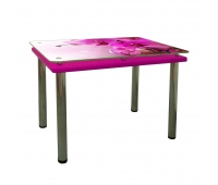Кухонный стол Гермес Корал 1150х650х790 мм розовый Фотопечать