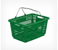 Корзина пластиковая с металлическими ручками METAL