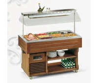 Mobilă pentru încălzirea alimentelor Tecfrigo Isola Bain-Marie 6M
