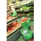 Coș de cumpărături cu mâner, 33 litri, Italia, culoare Tyko Roșu