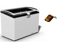 Congelator de sticlă curb JUKA M400G