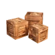 Набор ящиков-кубов натуральных